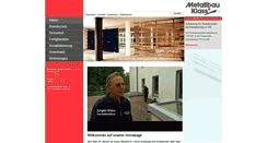 Desktop Screenshot of metallbau-klass.de